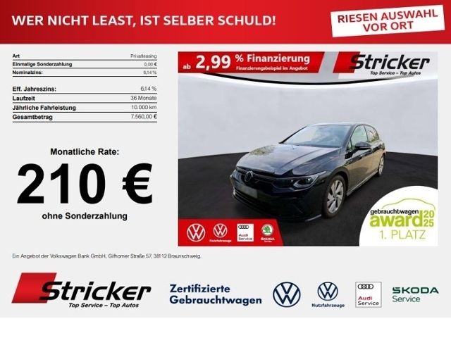 Volkswagen Golf 2024 г. Чёрный, пробег 43196 км