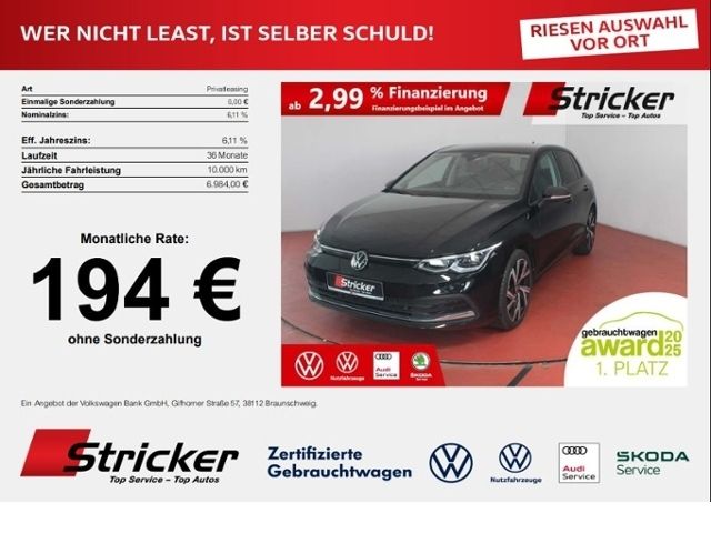 Volkswagen Golf 2024 г. Чёрный, пробег 54386 км