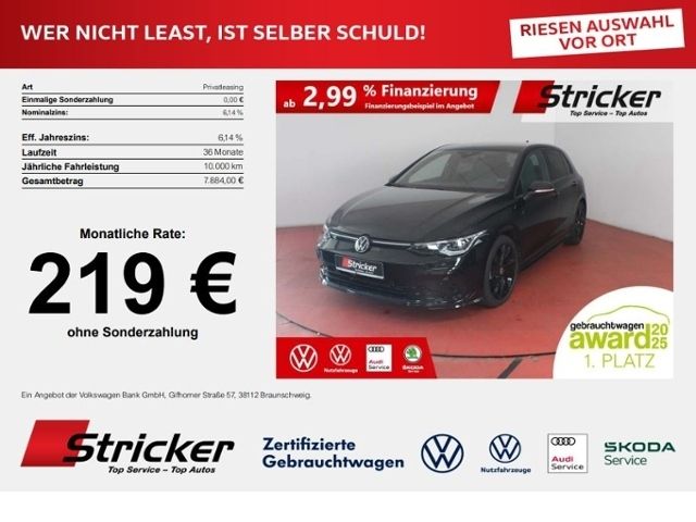 Volkswagen Golf 2024 г. Чёрный, пробег 34765 км