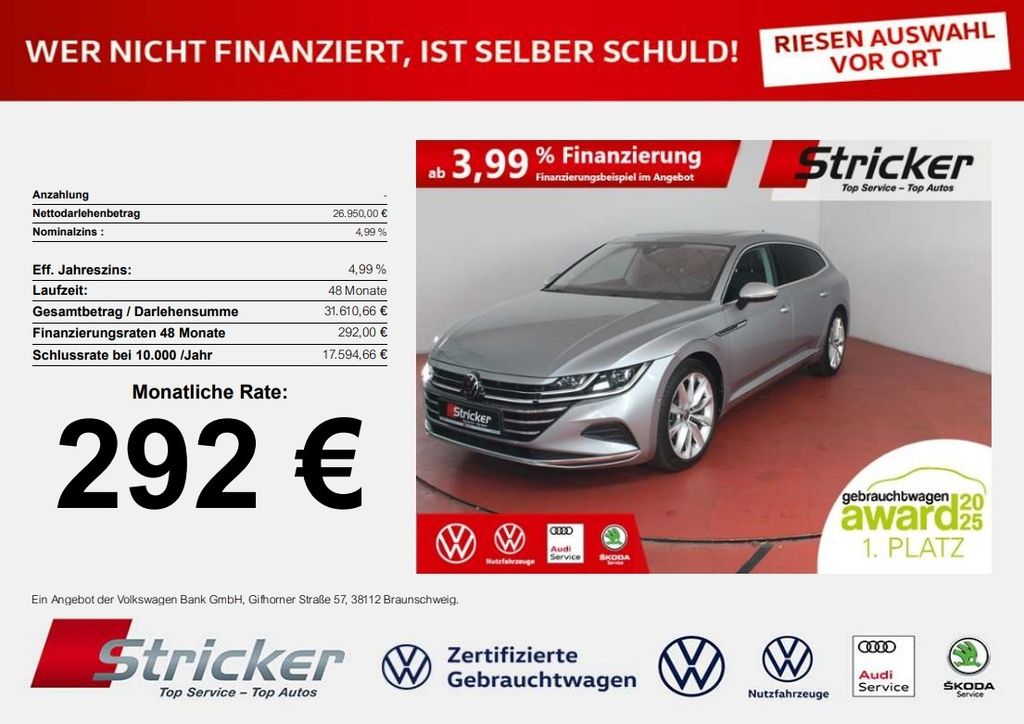 Volkswagen Arteon 2023 г. Серебристый, пробег 55752 км