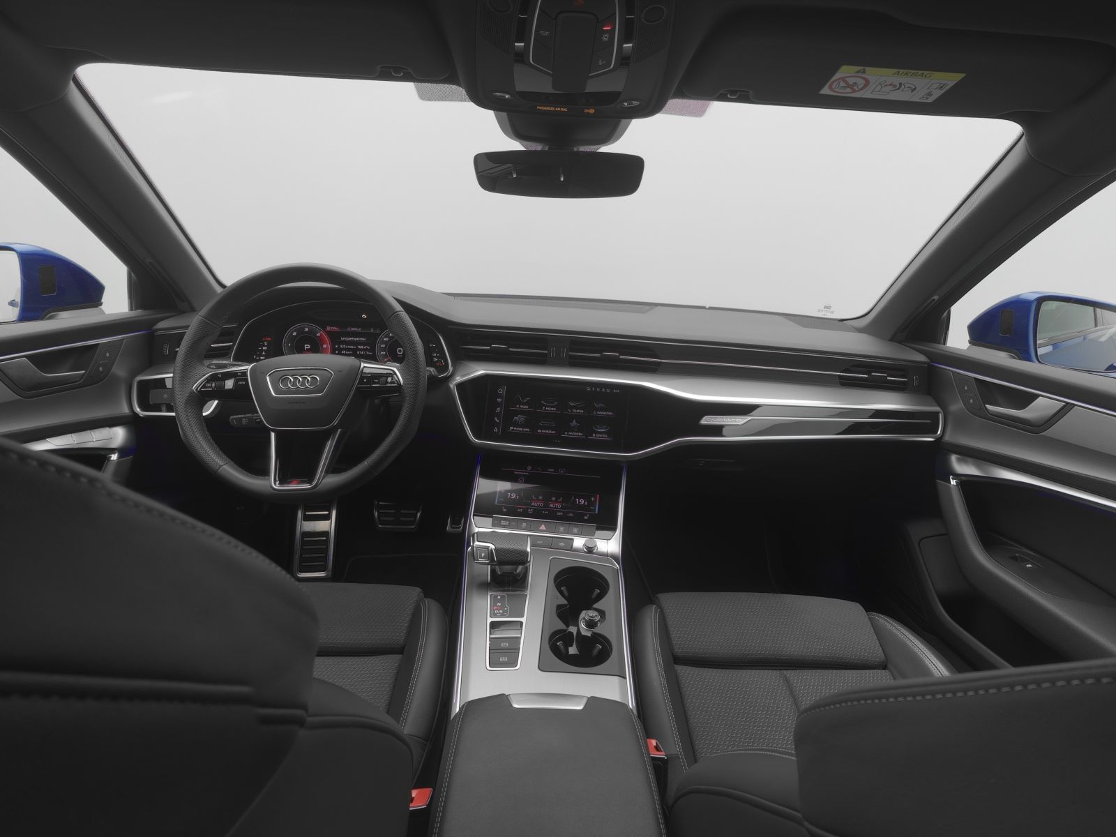 Audi S6 2023 г. Синий, пробег 38400 км