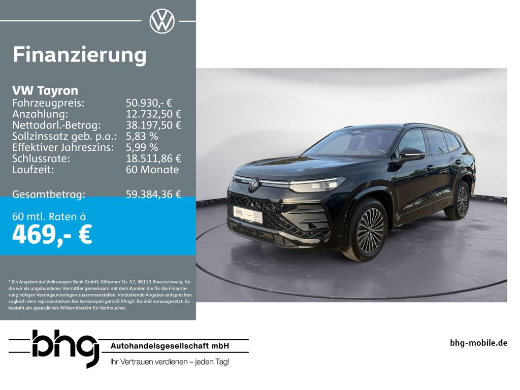 Volkswagen Tayron 2026 г. Чёрный, пробег 7530 км