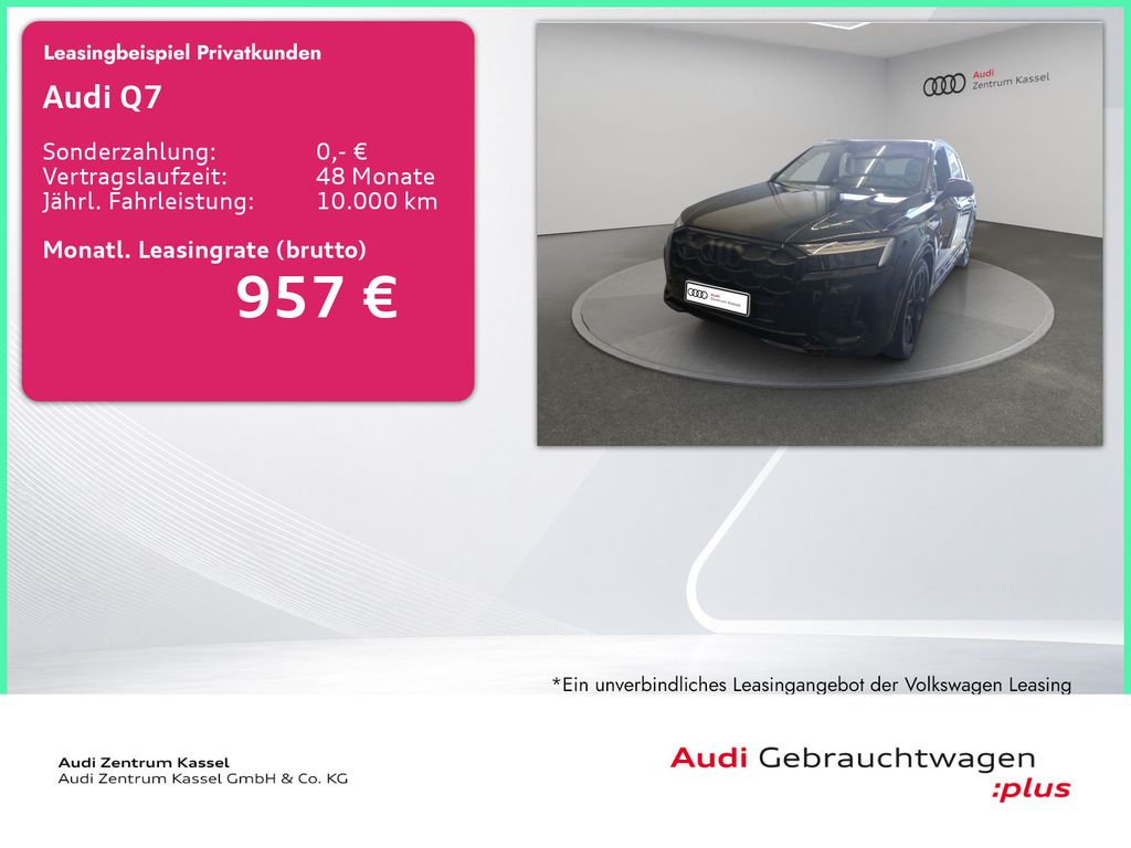 Audi Q7 2024 г. Чёрный, пробег 20406 км