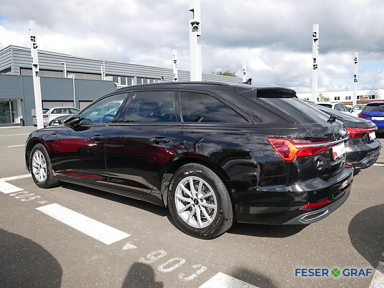 Audi A6 2023 г. Чёрный, пробег 50050 км