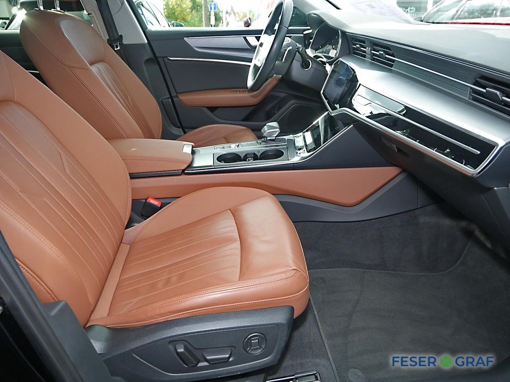 Audi A6 2023 г. Чёрный, пробег 50050 км