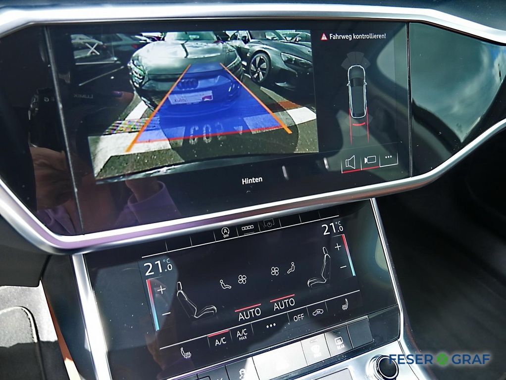 Audi A6 2023 г. Чёрный, пробег 50050 км