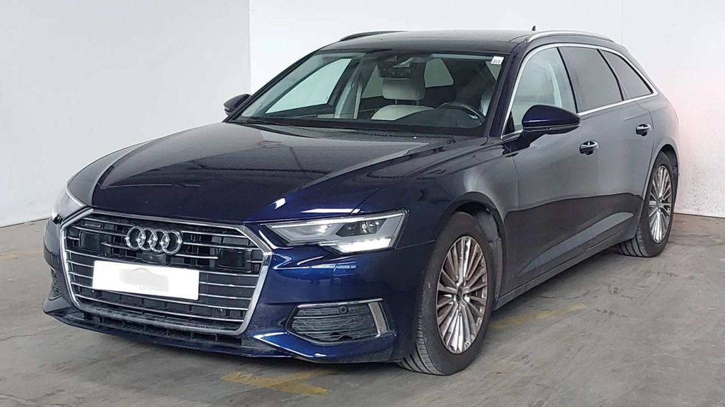 Audi A6 2023 г. Синий, пробег 42600 км