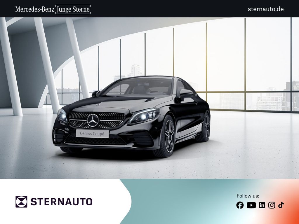 Mercedes-Benz C 220 2022 г. Чёрный, пробег 46722 км