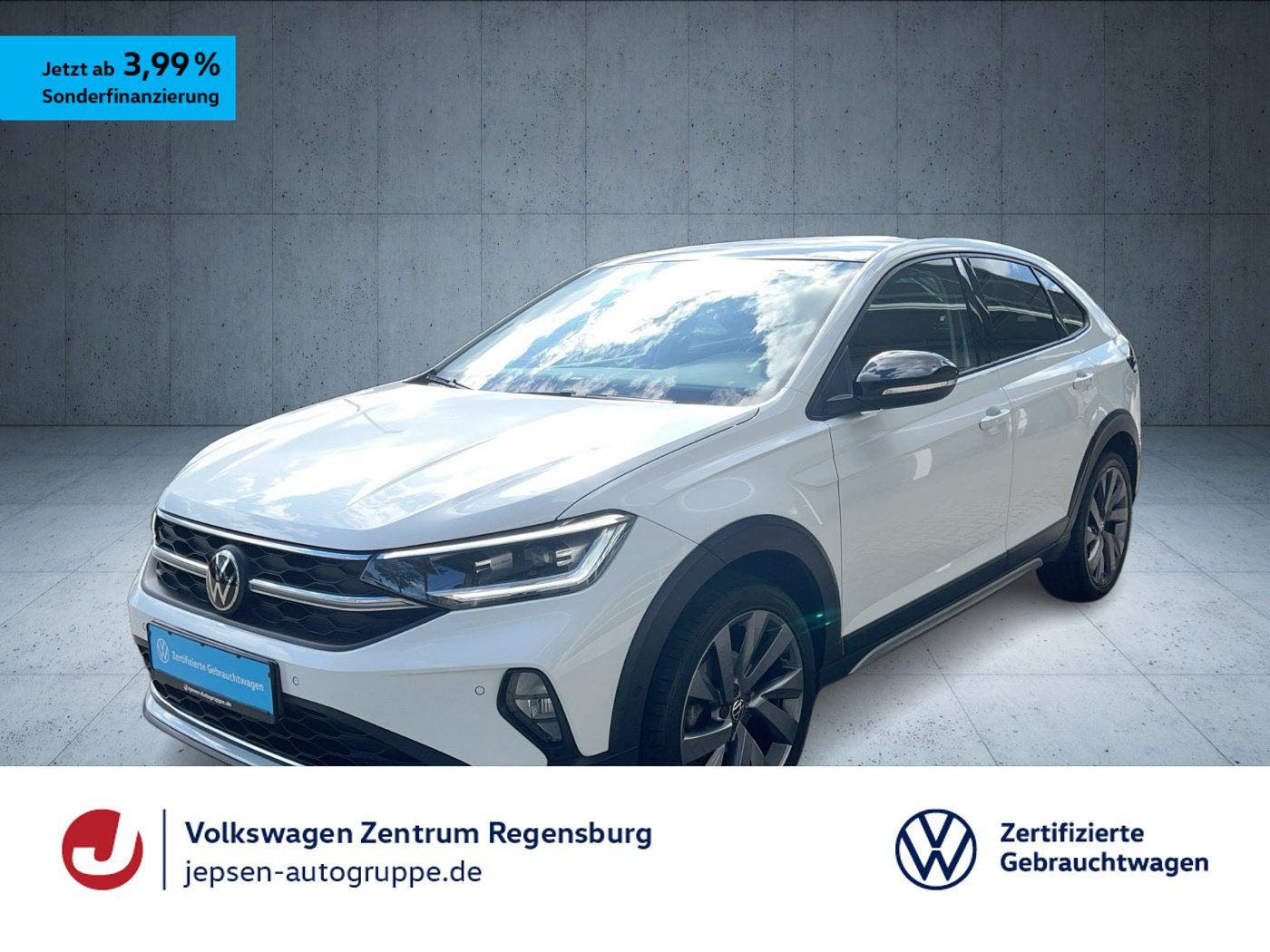 Volkswagen Taigo 2022 г. Белый, пробег 20500 км