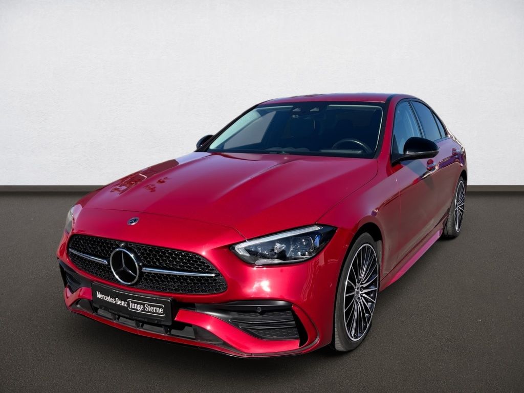 Mercedes-Benz C 300 2023 г. Красный, пробег 53281 км