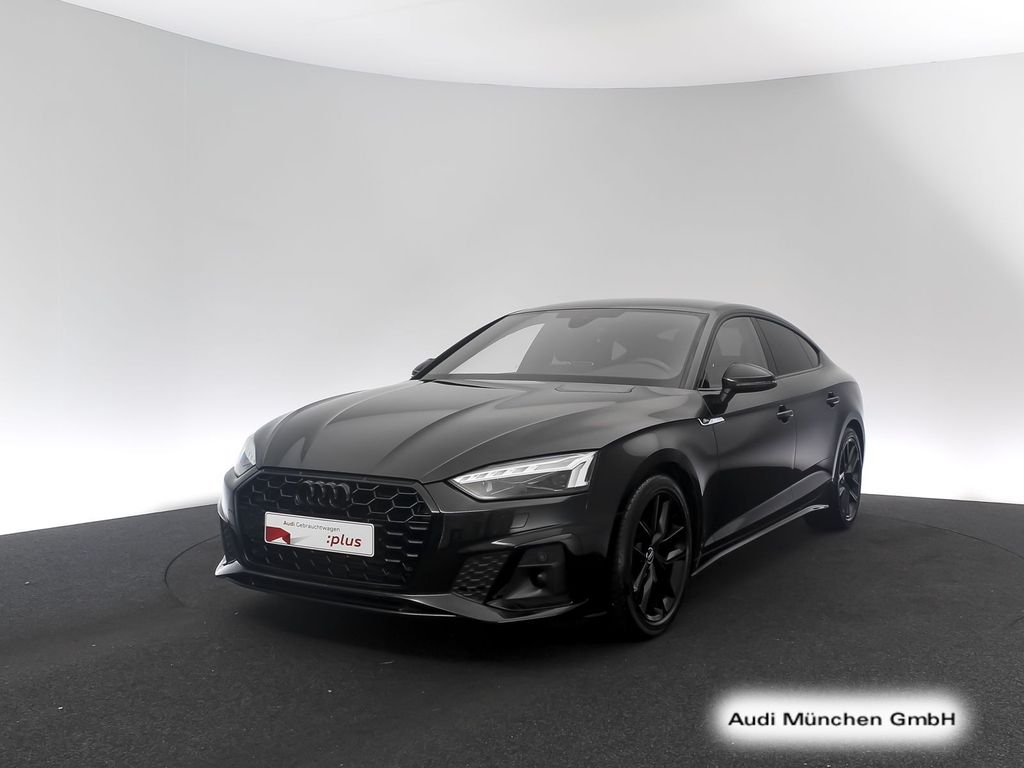 Audi A5 2023 г. Чёрный, пробег 40481 км