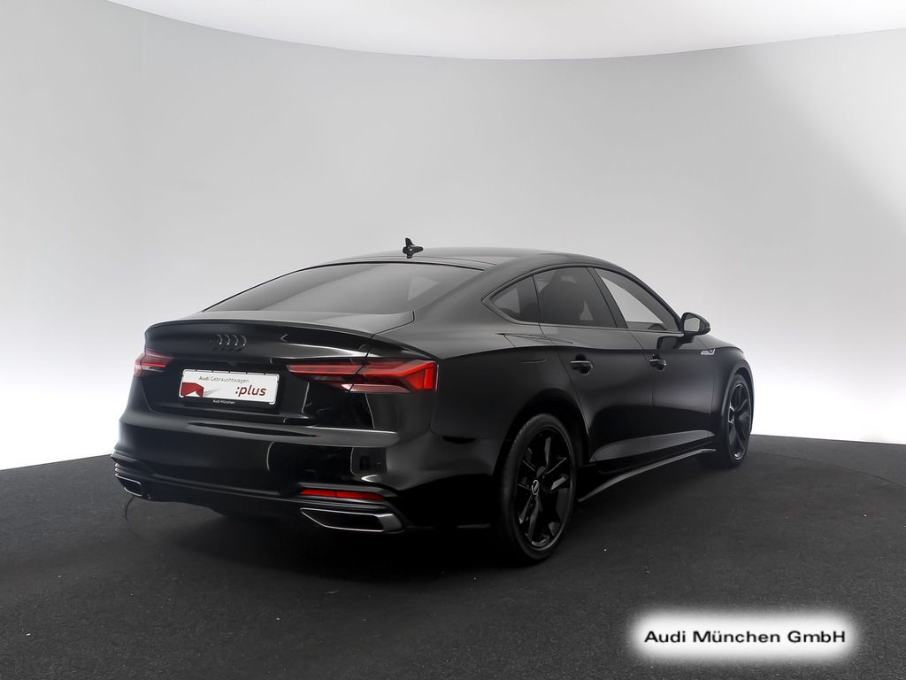 Audi A5 2023 г. Чёрный, пробег 40481 км