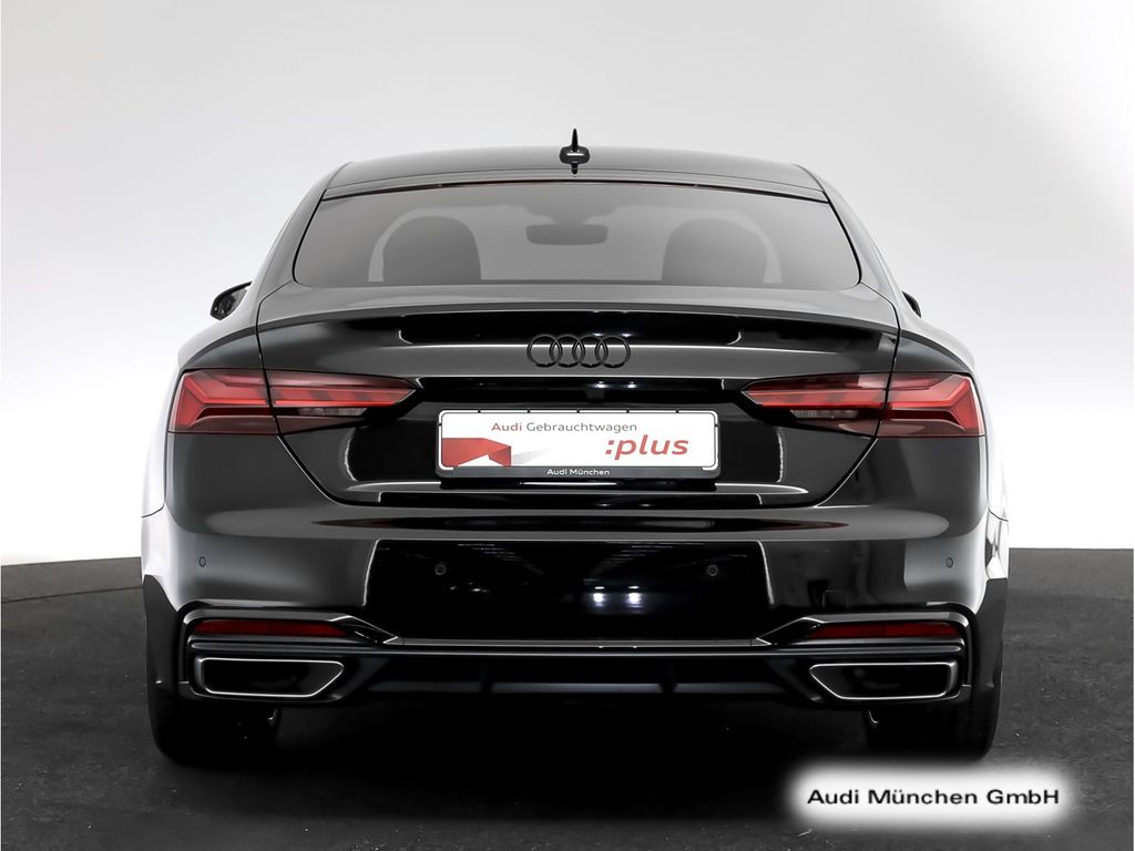 Audi A5 2023 г. Чёрный, пробег 40481 км