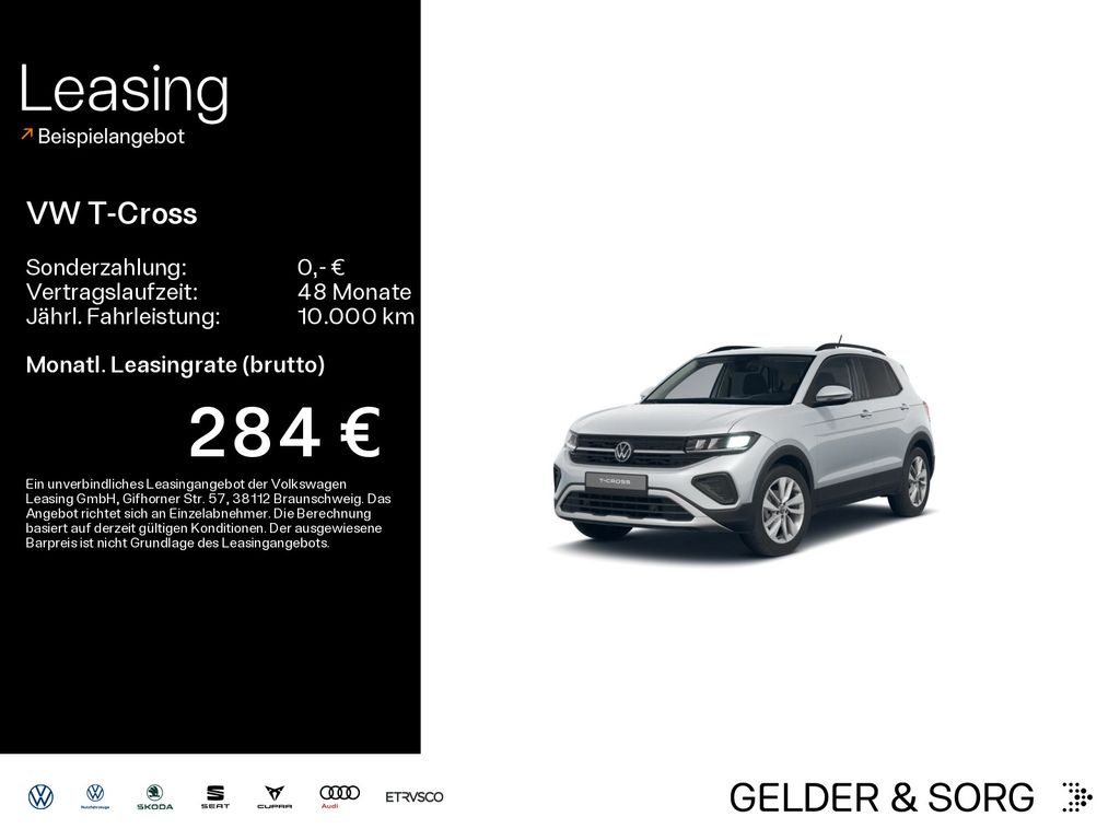 Volkswagen T-Cross 2026 г. Серебристый, пробег 8113 км