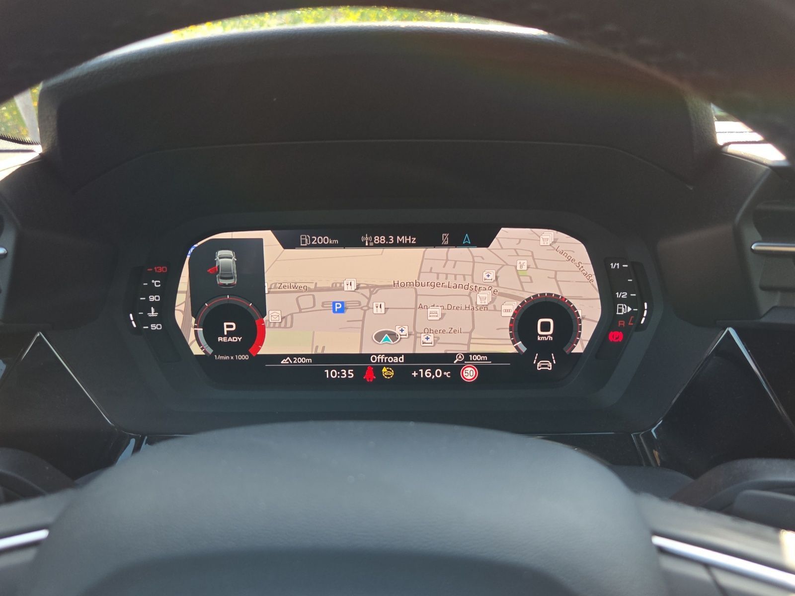Audi A3 2023 г. Чёрный, пробег 58944 км