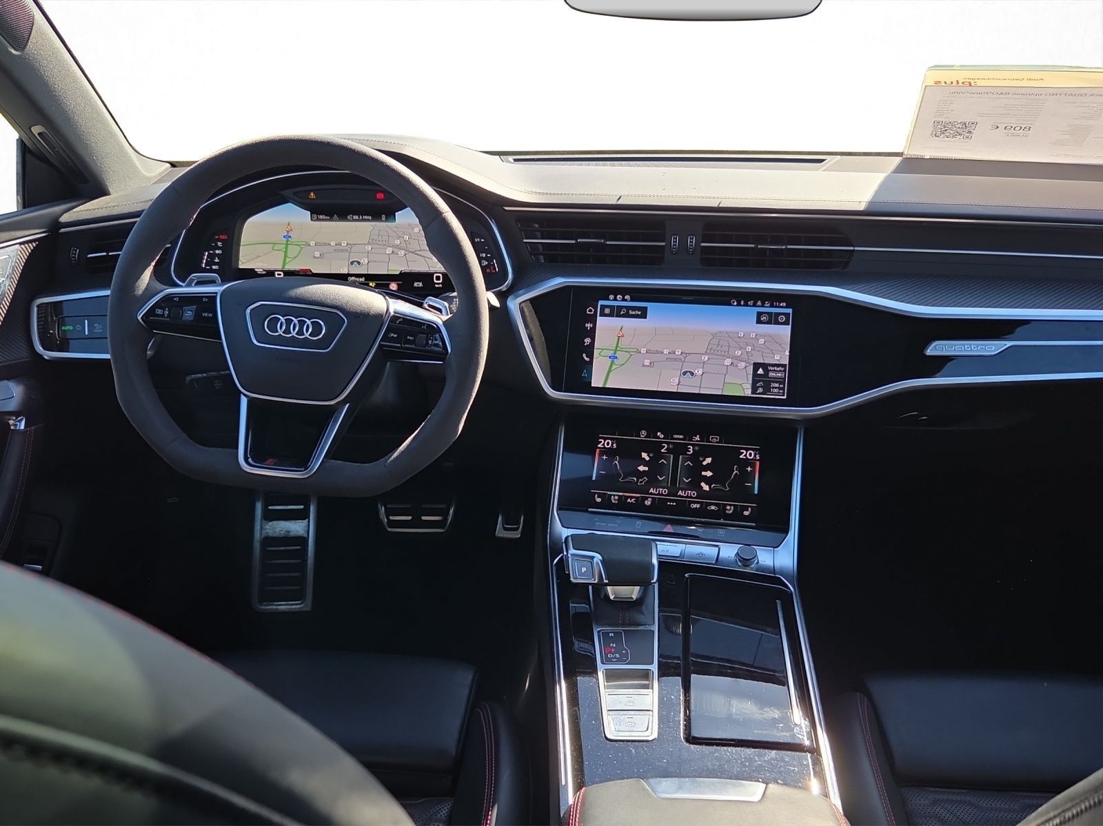 Audi RS7 2024 г. Чёрный, пробег 33861 км