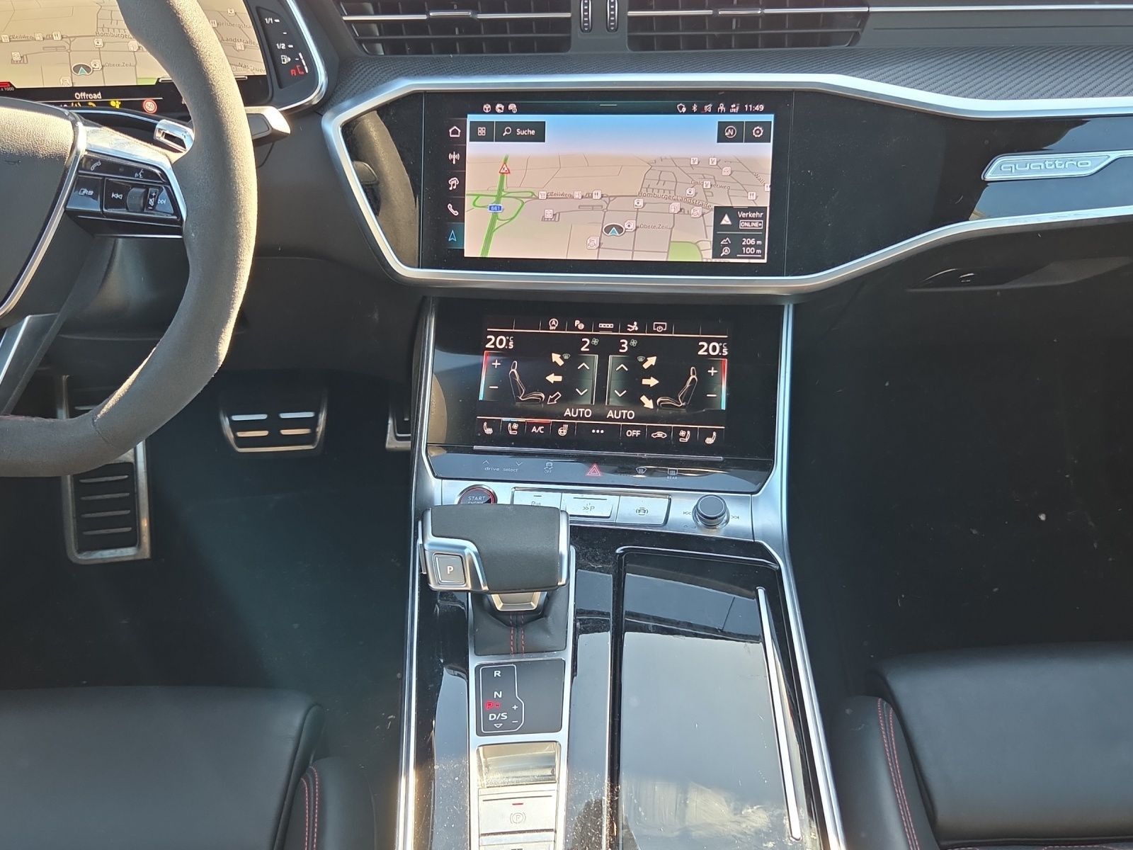 Audi RS7 2024 г. Чёрный, пробег 33861 км