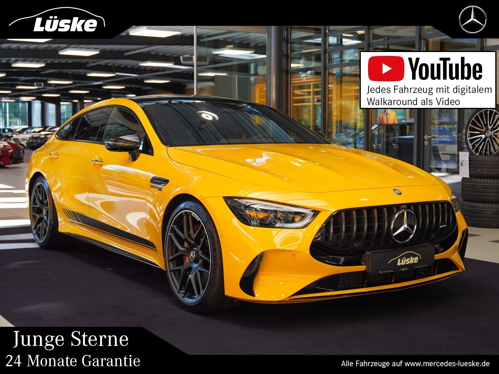 Mercedes-Benz AMG GT 2025 г. Жёлтый, пробег 21573 км