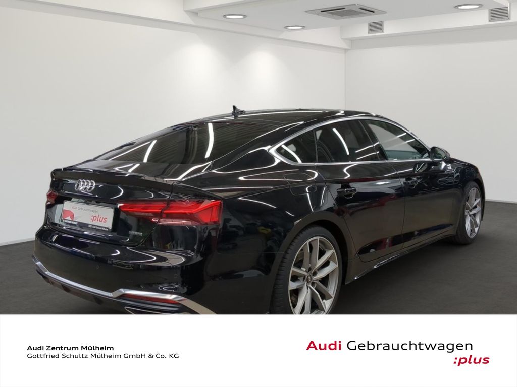 Audi A5 2023 г. Чёрный, пробег 49837 км