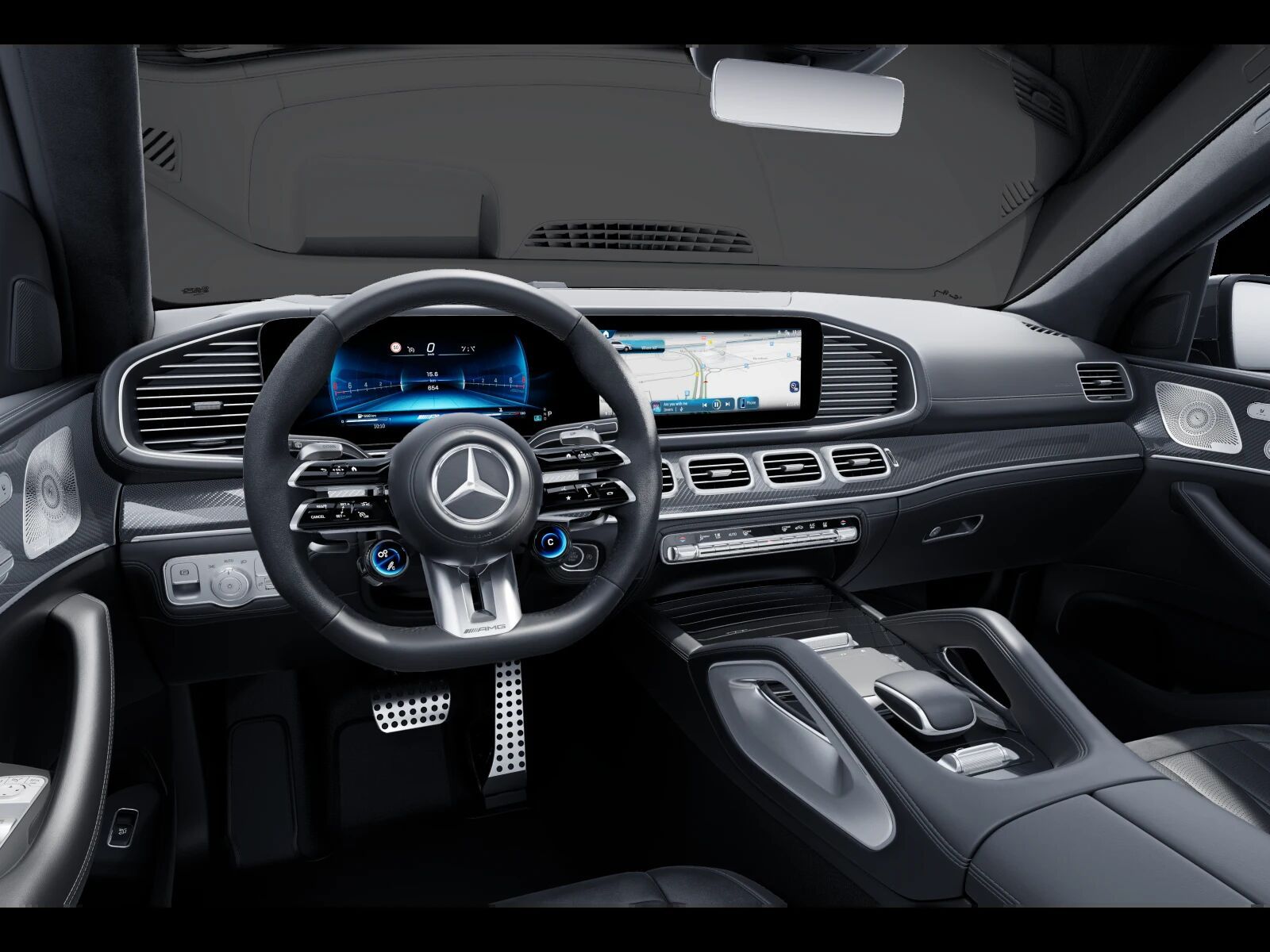 Mercedes-Benz GLE 63 AMG 2025 г. Чёрный, пробег 39500 км