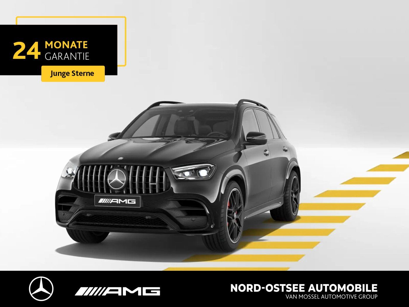 Mercedes-Benz GLE 63 AMG 2025 г. Чёрный, пробег 39500 км