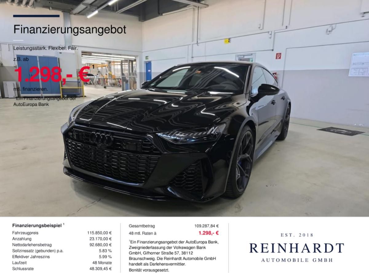 Audi RS7 2024 г. Чёрный, пробег 39998 км