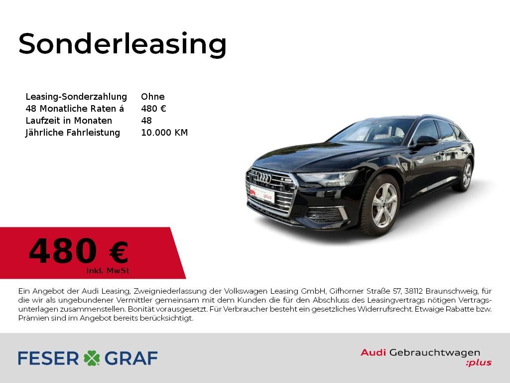 Audi A6 2023 г. Чёрный, пробег 47772 км