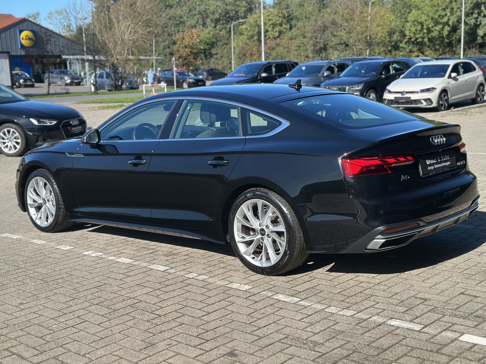 Audi A5 2023 г. Чёрный, пробег 39540 км