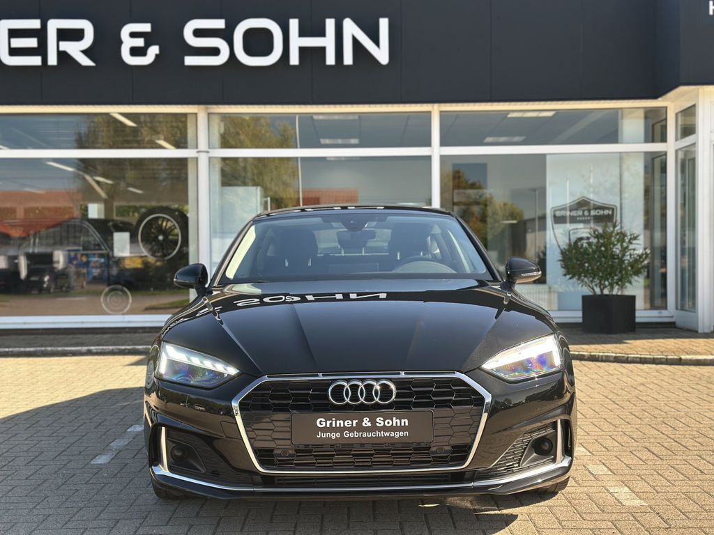 Audi A5 2023 г. Чёрный, пробег 39540 км