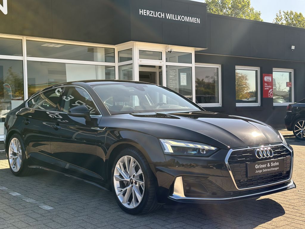 Audi A5 2023 г. Чёрный, пробег 39540 км