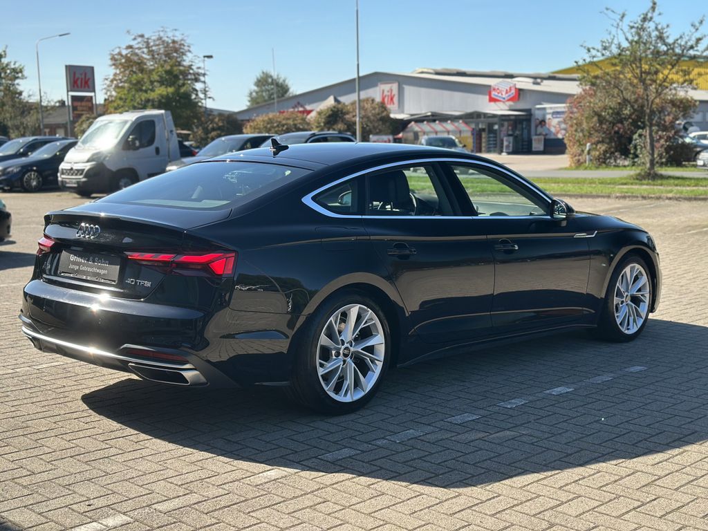 Audi A5 2023 г. Чёрный, пробег 39540 км
