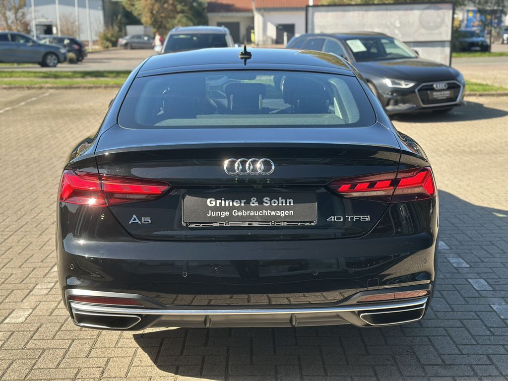 Audi A5 2023 г. Чёрный, пробег 39540 км