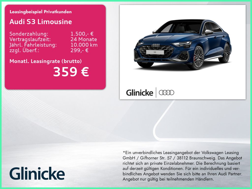 Audi S3 2024 г. Синий, пробег 38963 км