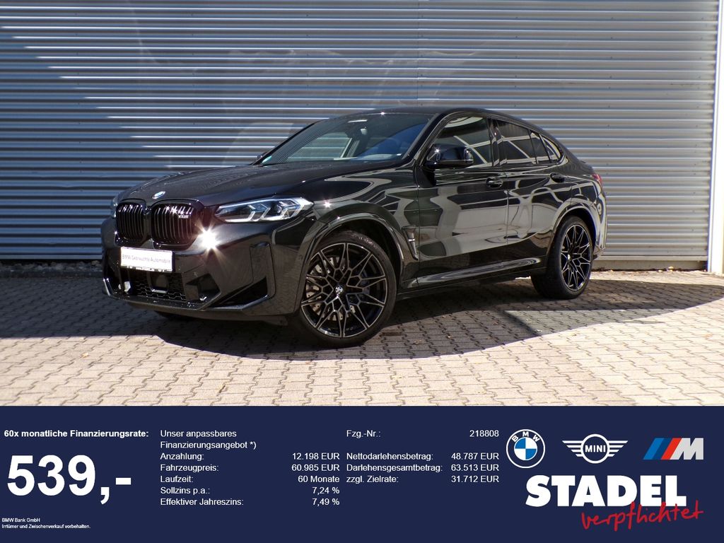 BMW X4 M 2023 г. Чёрный, пробег 39550 км