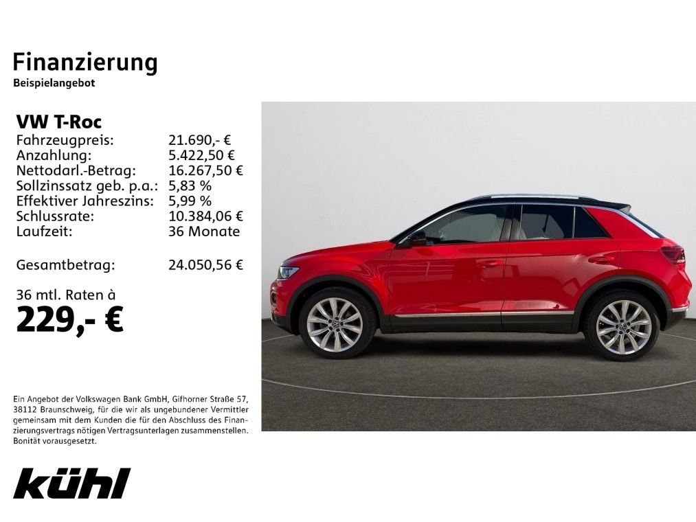 Volkswagen T-Roc 2022 г. Красный, пробег 52708 км
