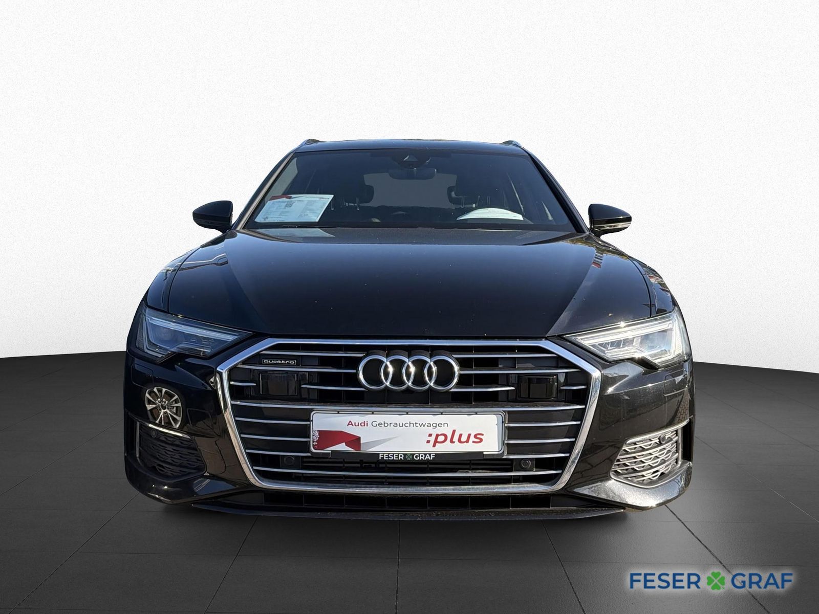 Audi A6 2023 г. Чёрный, пробег 57690 км
