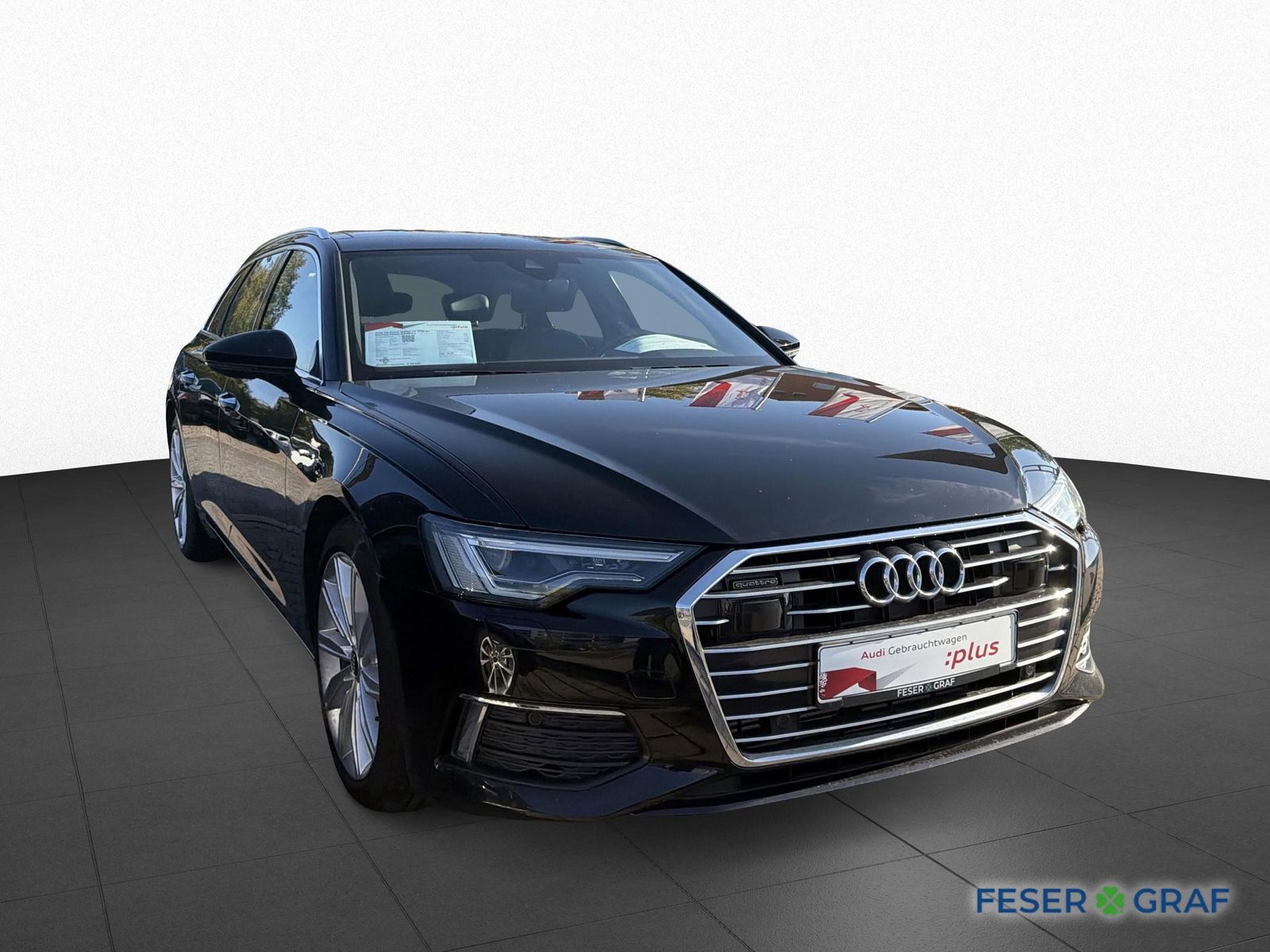 Audi A6 2023 г. Чёрный, пробег 57690 км