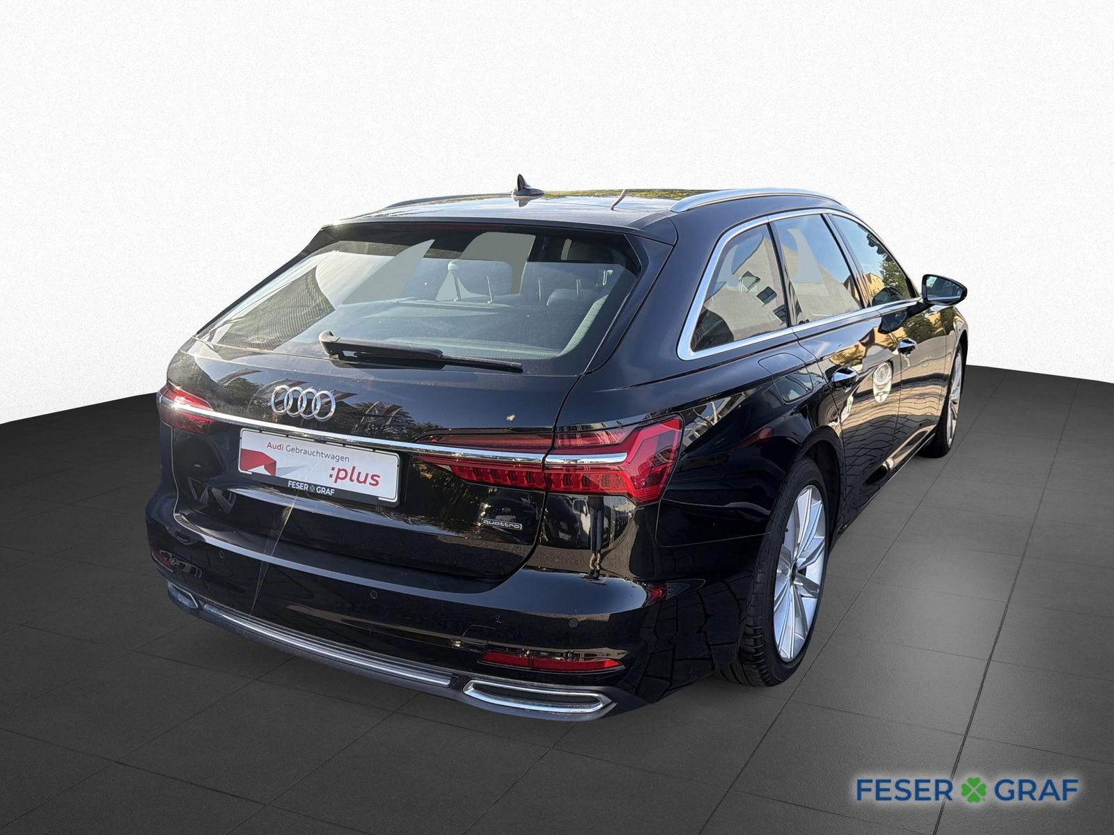 Audi A6 2023 г. Чёрный, пробег 57690 км