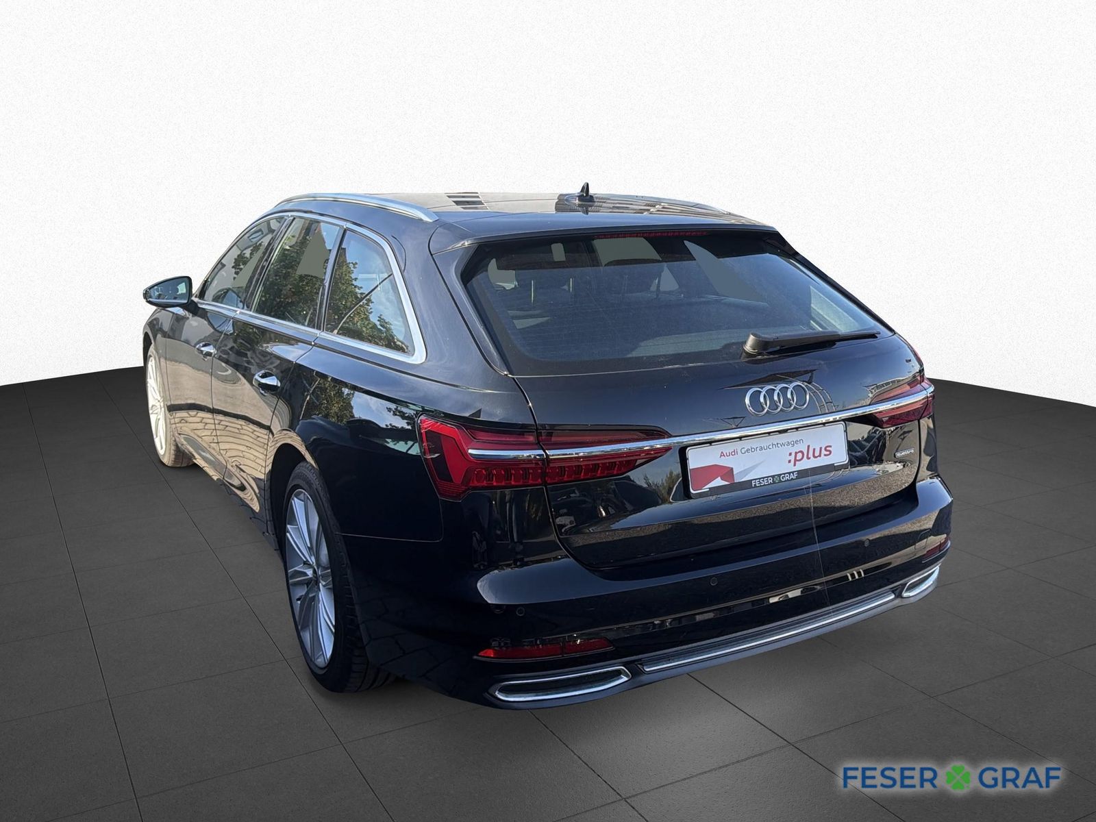 Audi A6 2023 г. Чёрный, пробег 57690 км