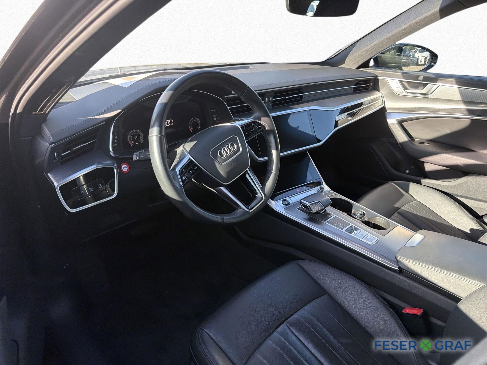 Audi A6 2023 г. Чёрный, пробег 57690 км
