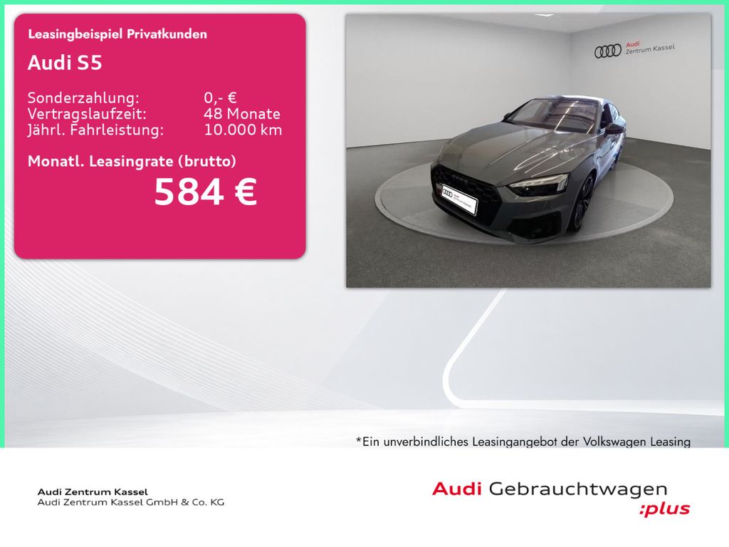 Audi S5 2023 г. Серый, пробег 45006 км