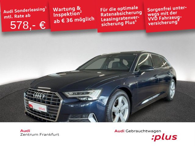 Audi A6 2023 г. Синий, пробег 50444 км