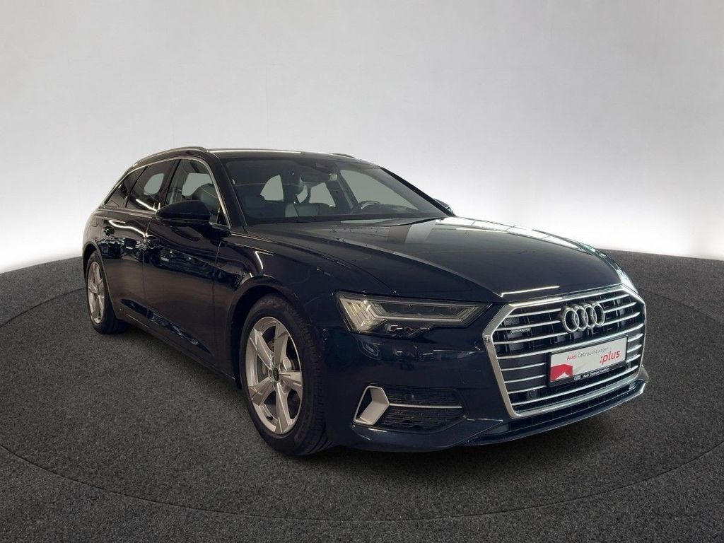 Audi A6 2023 г. Синий, пробег 50444 км