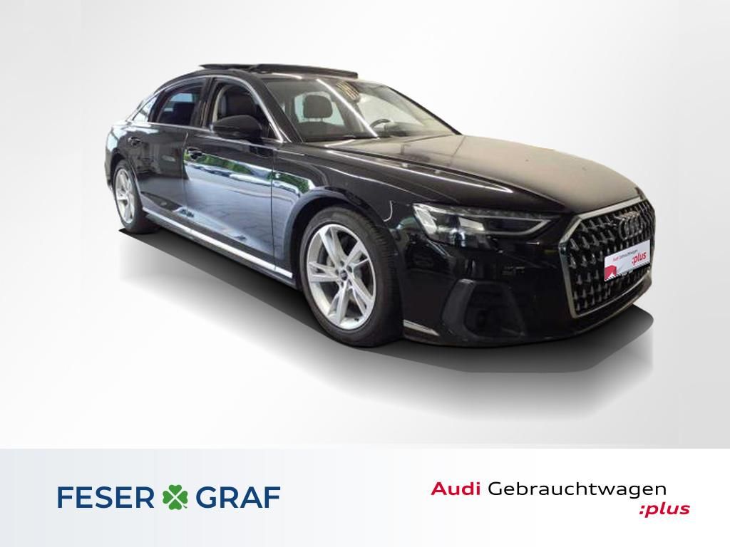 Audi A8 2024 г. Чёрный, пробег 46600 км