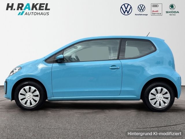 Volkswagen up! 2022 г. Синий, пробег 54285 км