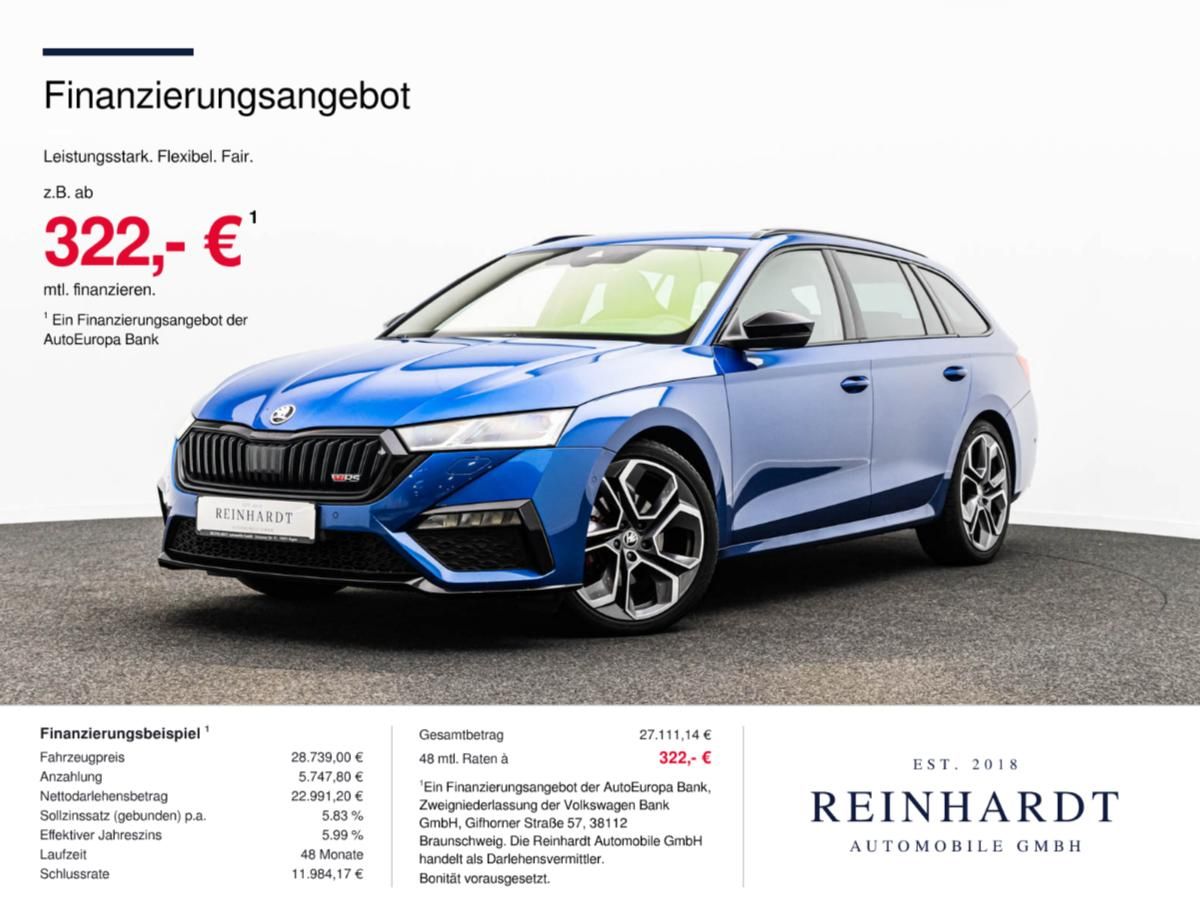 Skoda Octavia 2022 г. Синий, пробег 55437 км