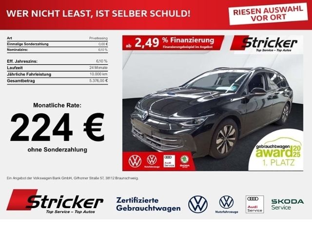Volkswagen Golf 2025 г. Чёрный, пробег 25904 км