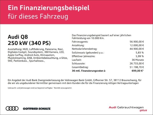 Audi Q8 2022 г. Бежевый, пробег 39695 км