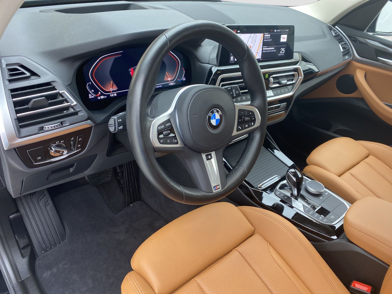 BMW X3 2023 г. Чёрный, пробег 49970 км