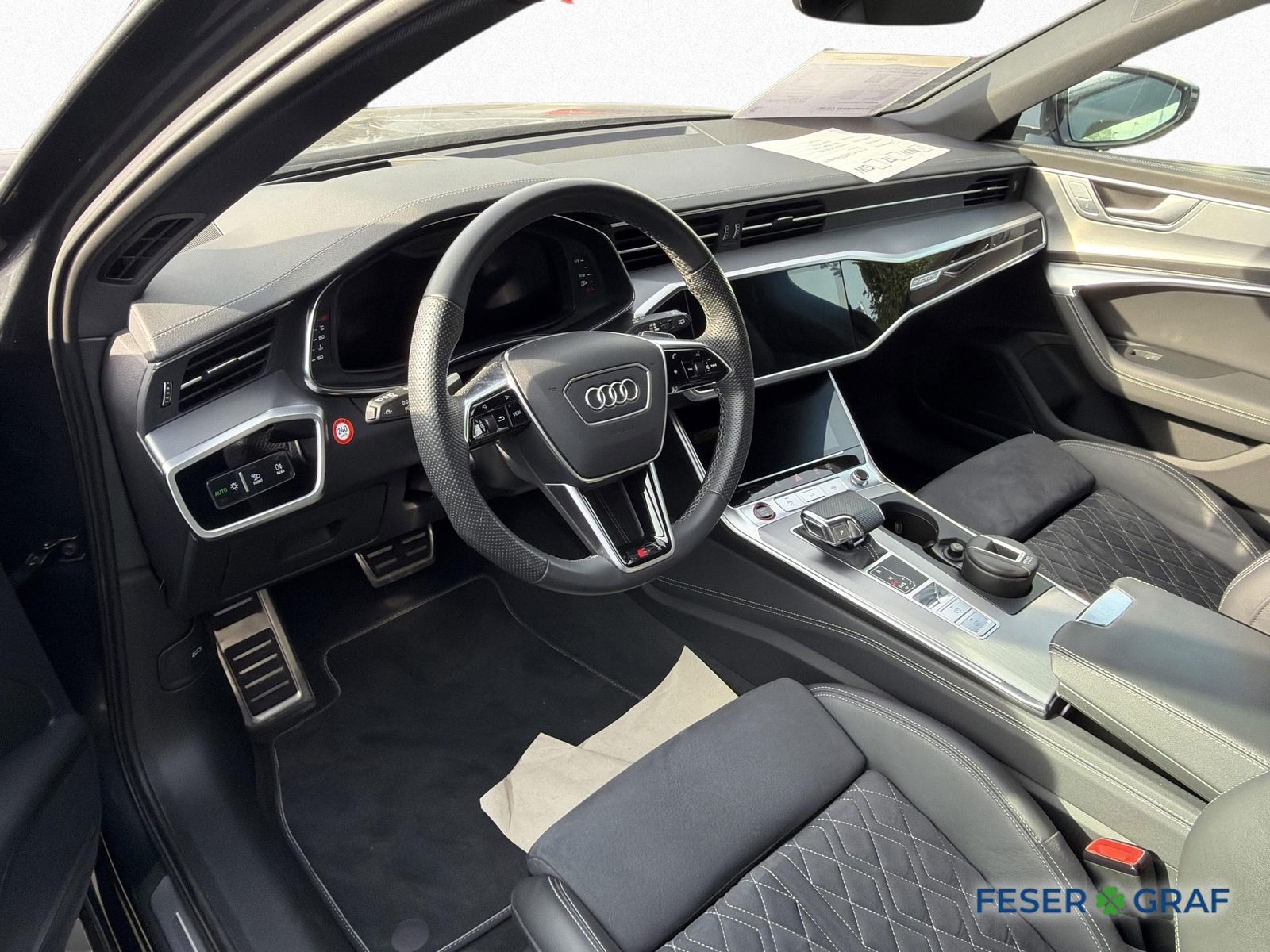 Audi S6 2023 г. Серый, пробег 55490 км